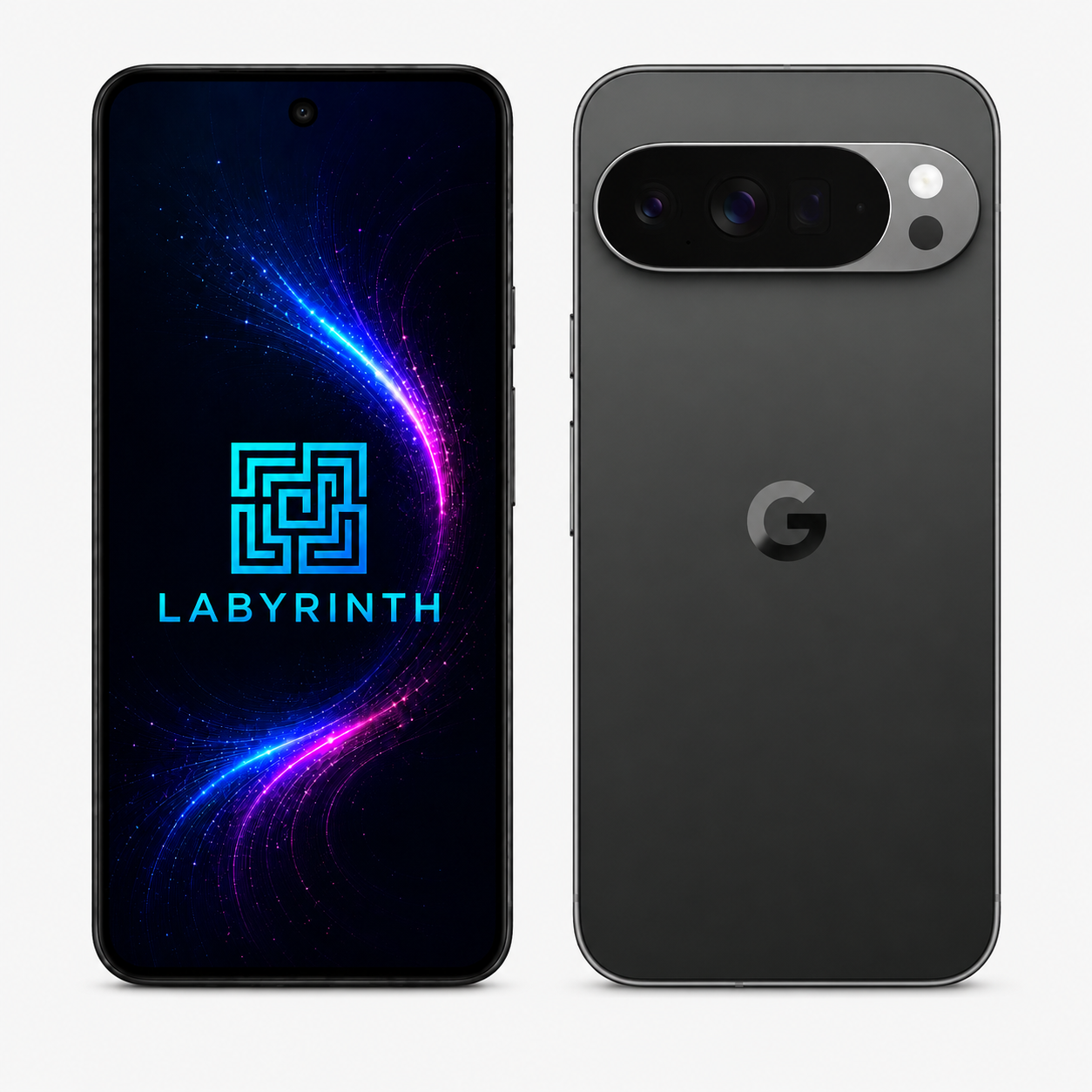LABYRINTH smartphone, fram- och baksida